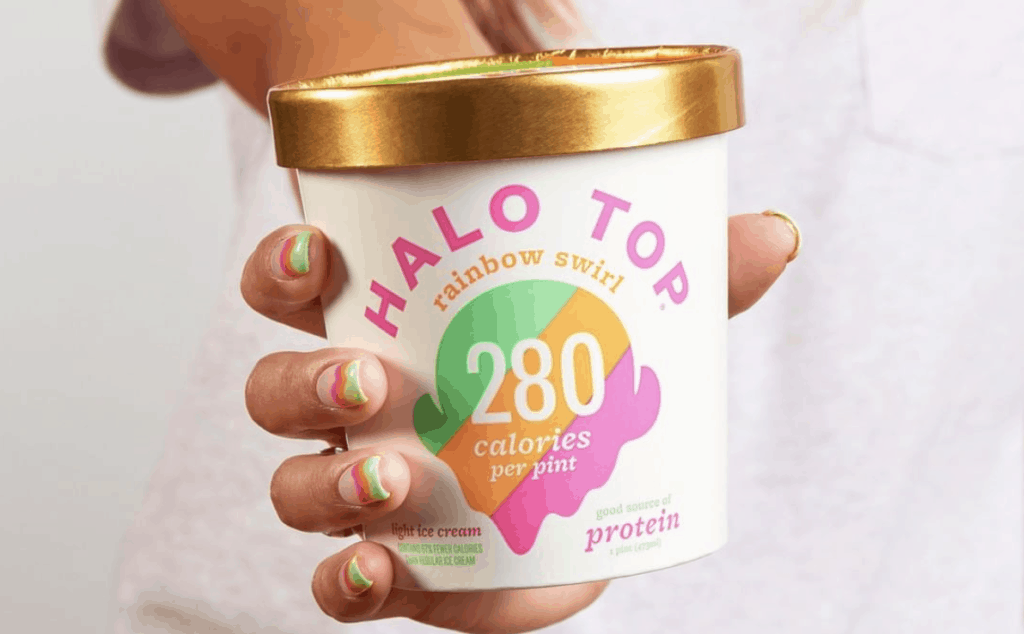 Halo Top Ice Cream Rainbow Swirl Photo 2