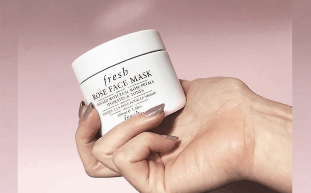 Fresh Rose Face Mask In hand 