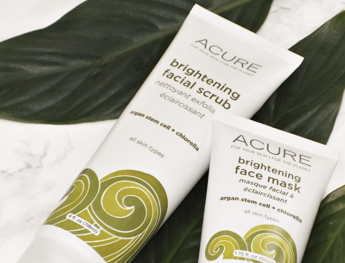 Acure's Brightening Facial Scrub prods