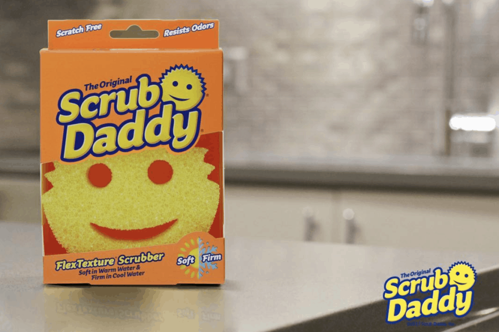 Scrub Daddy Sponge and logo