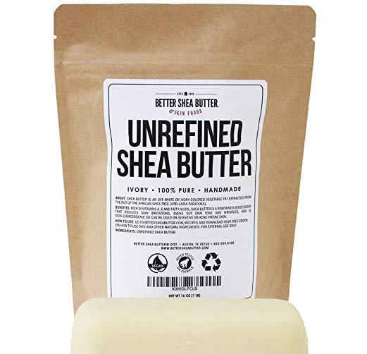 Organic Shea Butter Package and Slab