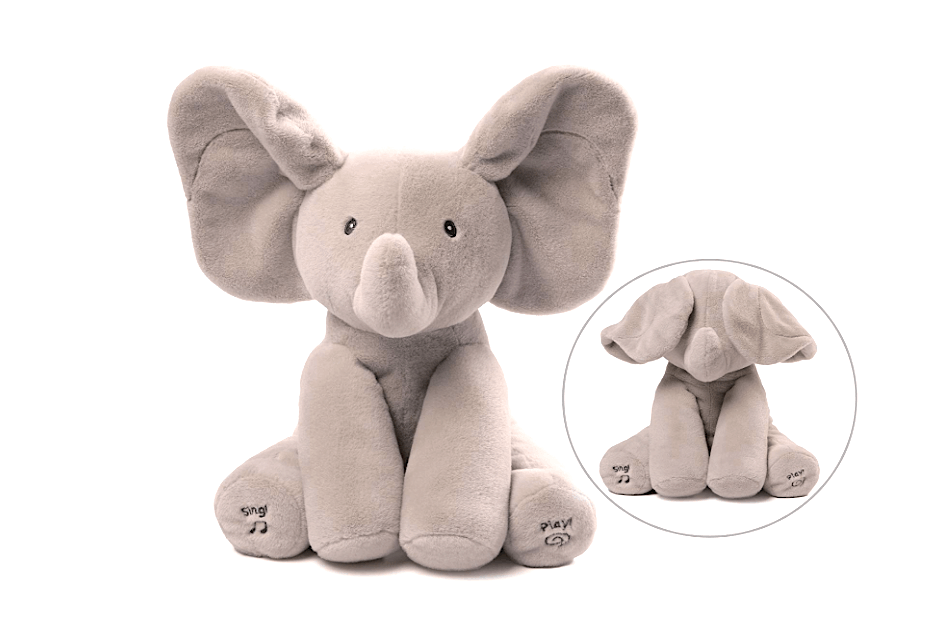 gund baby floppy interactive elephant toy