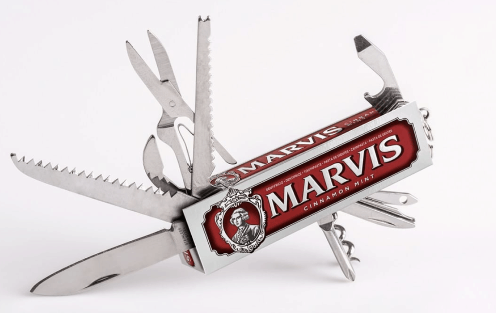 Marvis Toothpaste Classic Cinnamon Mint Graphic 