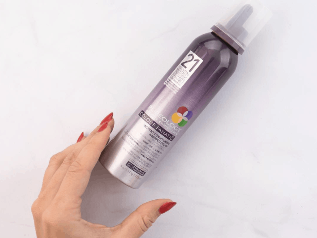 Pureology Color Fanatic Treatment Spray in hand
