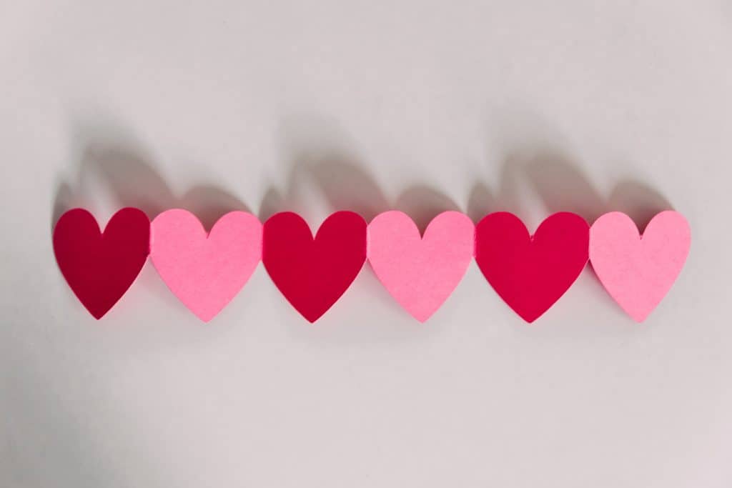 paper heart cut outs 