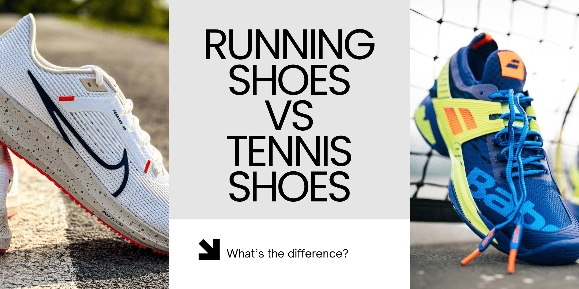 Running Shoes vs Tennis Shoes