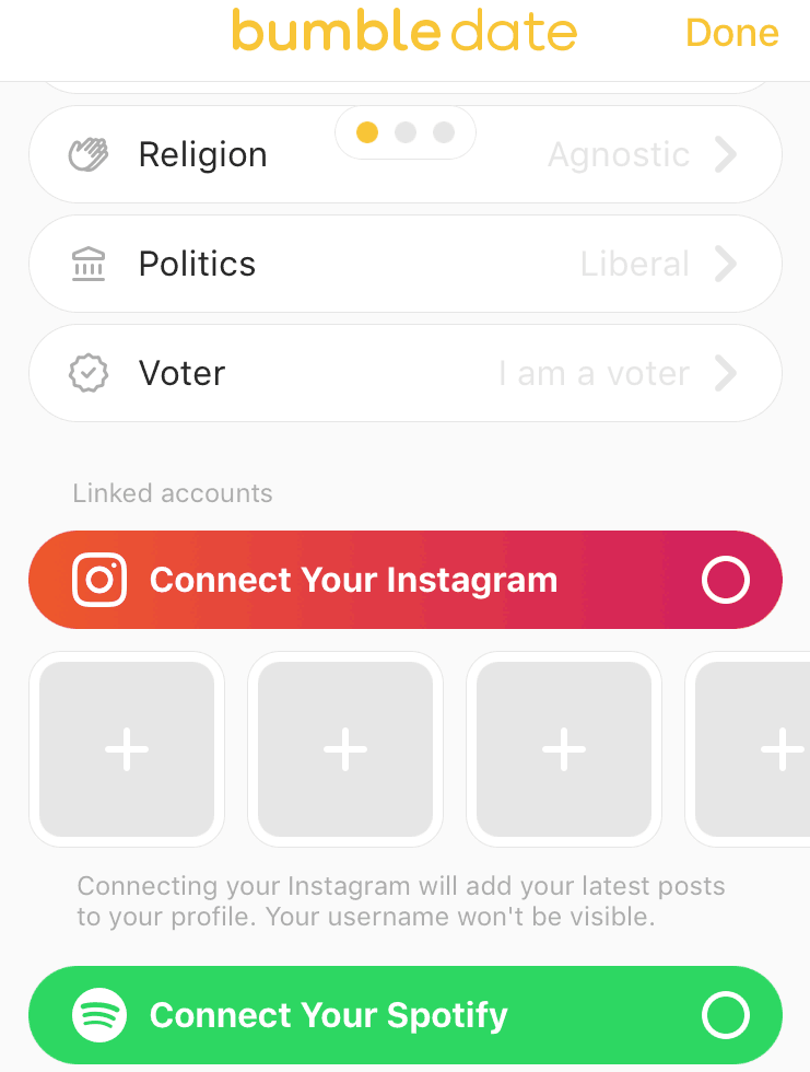 Bumble Dating App Options