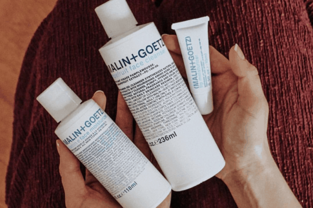 Malin + Goetz Skincare Essentials Set some included products