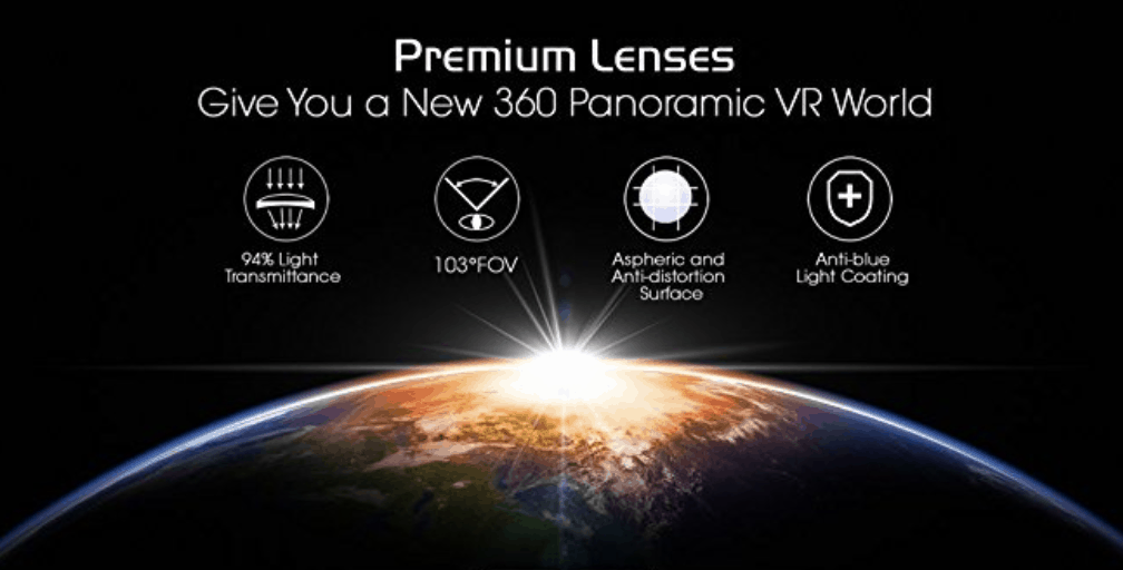 DESTEK V4 VR Virtuality Reality Headset Features