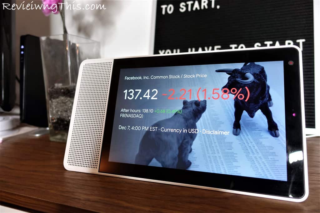 stocks with google home