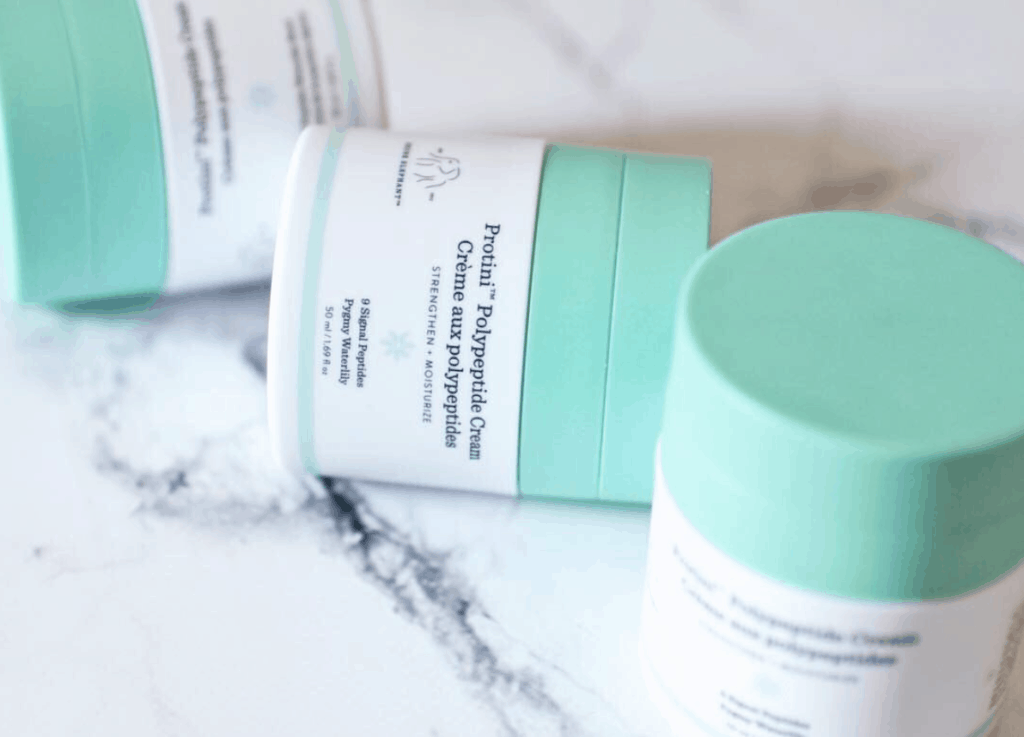 Drunk Elephant Protini Polypeptide Cream Marble Backdrop
