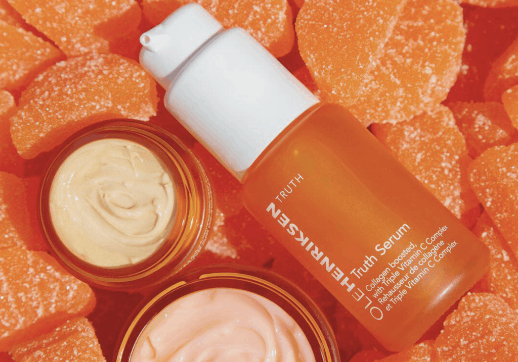 Ole Henriksen Truth Serum orange backdrop