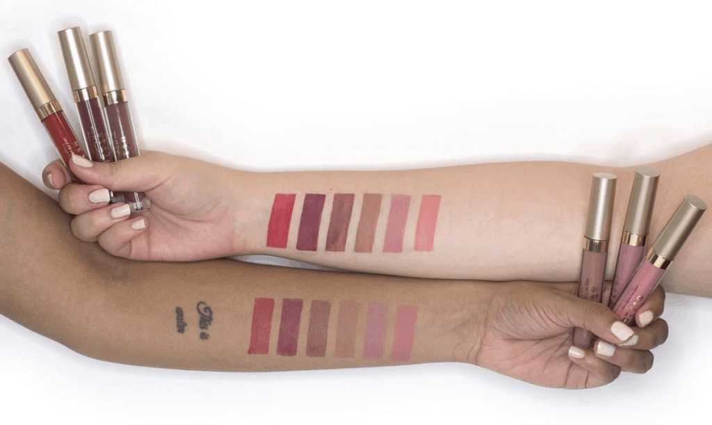 Stila Stay All Day Liquid Lipstick Swatches on Skin