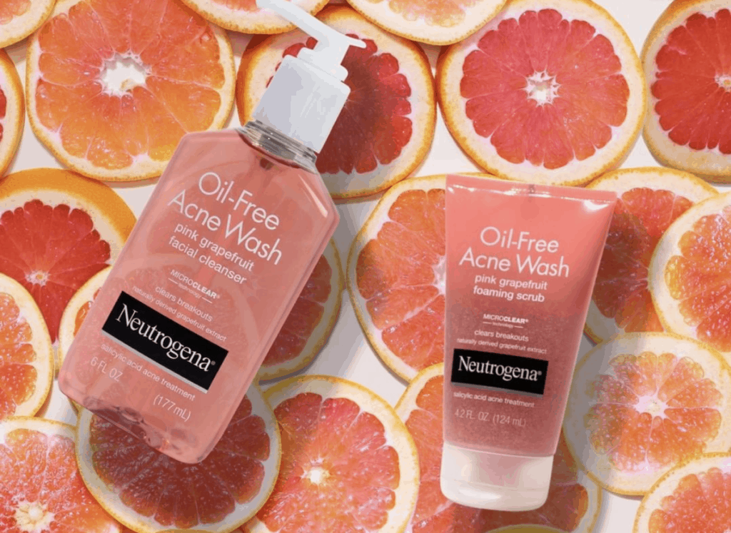 Neutrogena Oil Free Acne Wash Grapefruit Backdrop