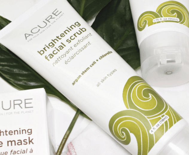 Acure's Brightening Facial Scrub Products