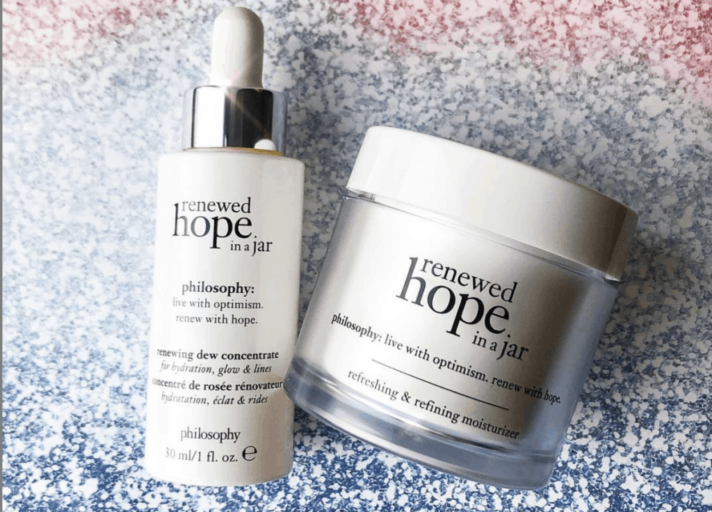 Philosophy's Renewed Hope In A Jar and serum