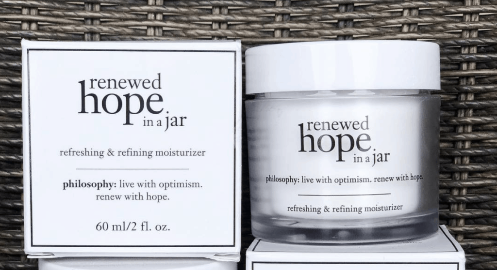 Philosophy's Renewed Hope In A Jar and boxing