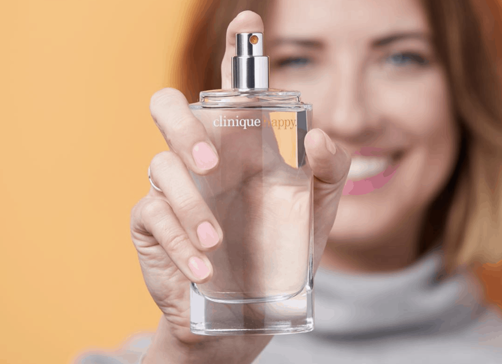 Clinique Happy Fragrance Model