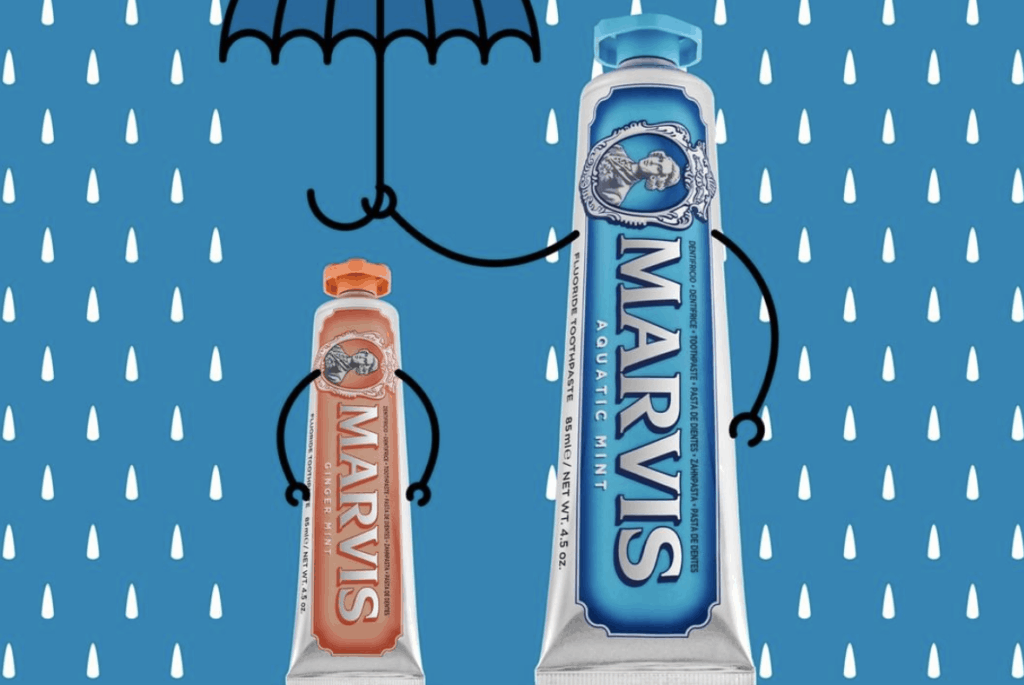 Marvis Toothpaste Orange and Aquatic Mint