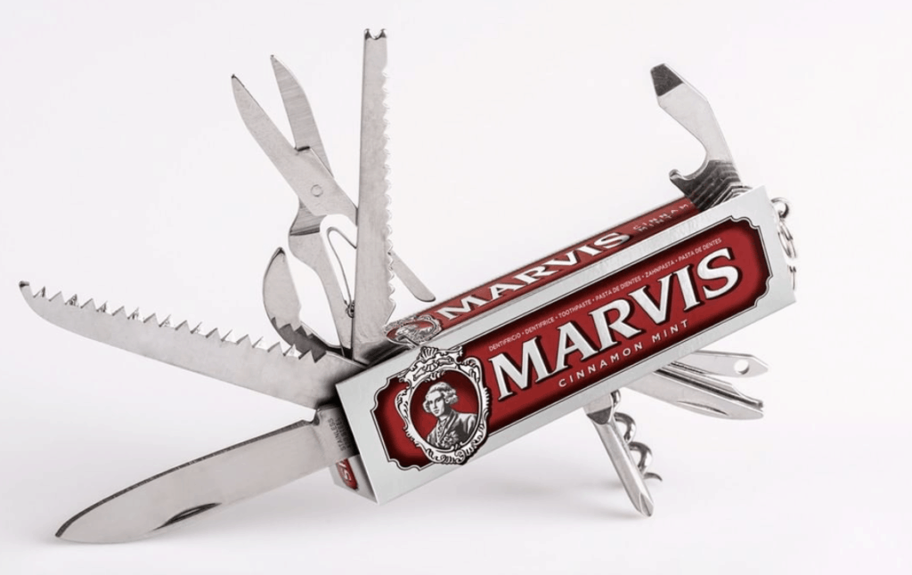 Marvis Toothpaste Classic Cinnamon Mint Graphic
