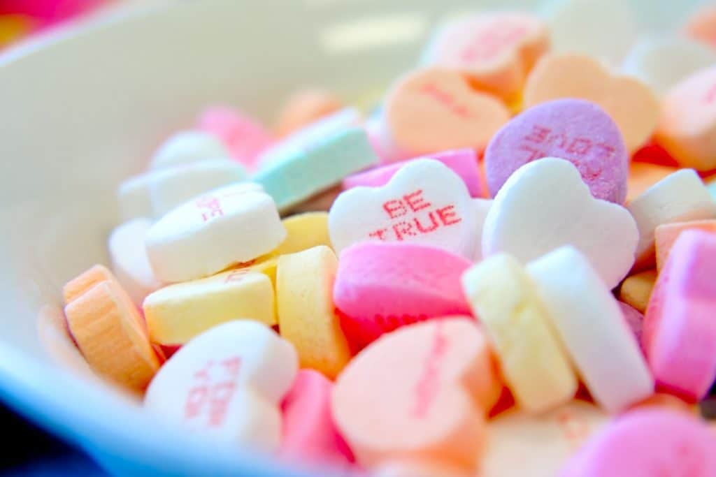 cute candies valentines day photo