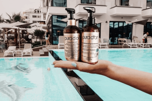 PURA D'OR Shampoo vs. Olaplex no. 4 Shampoo